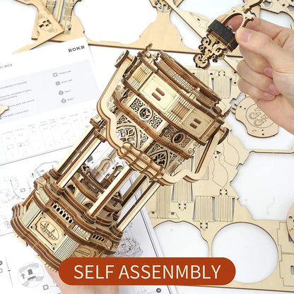 Robotime 3D Starry Night Music Box Kit