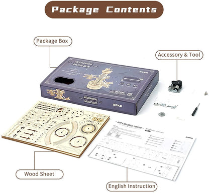 Robotime 3D Starry Night Music Box Kit