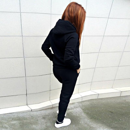 Casual Women's Jogging Hoodie and Trousers Set