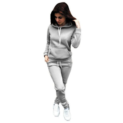 Casual Women's Jogging Hoodie and Trousers Set