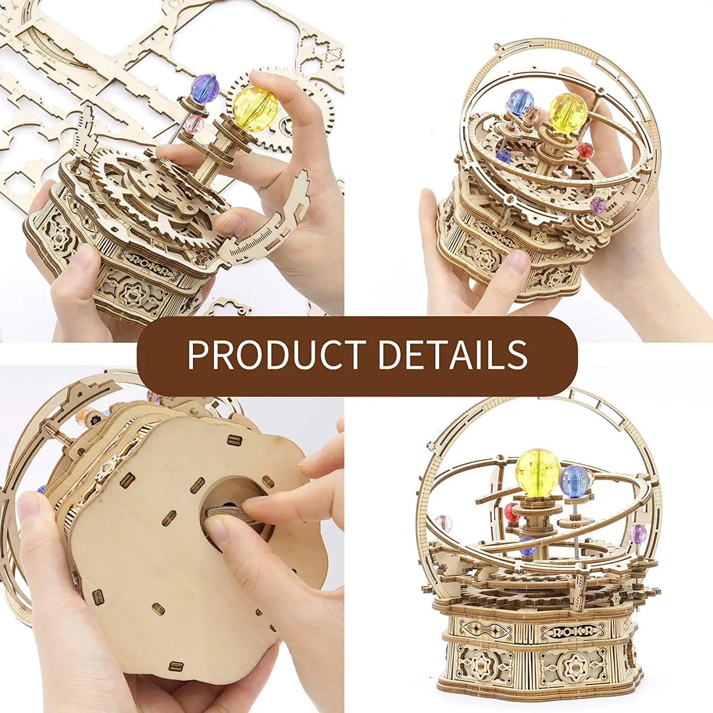 Robotime 3D Starry Night Music Box Kit