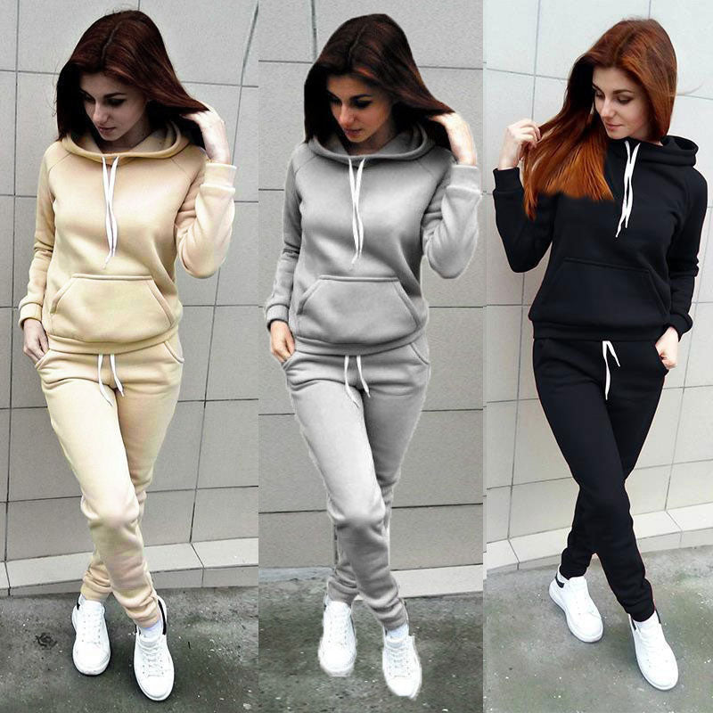 Casual Women's Jogging Hoodie and Trousers Set