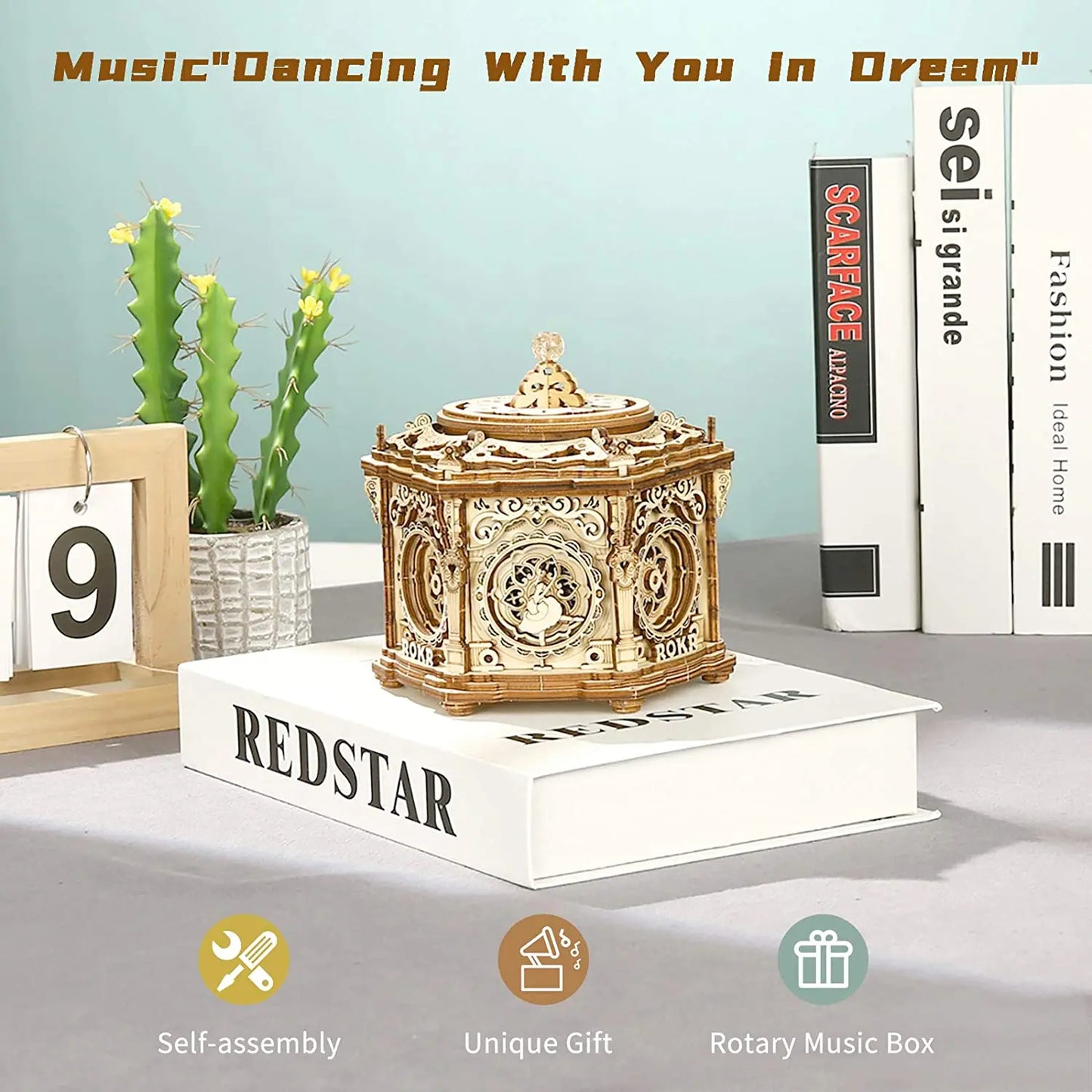 Robotime 3D Starry Night Music Box Kit