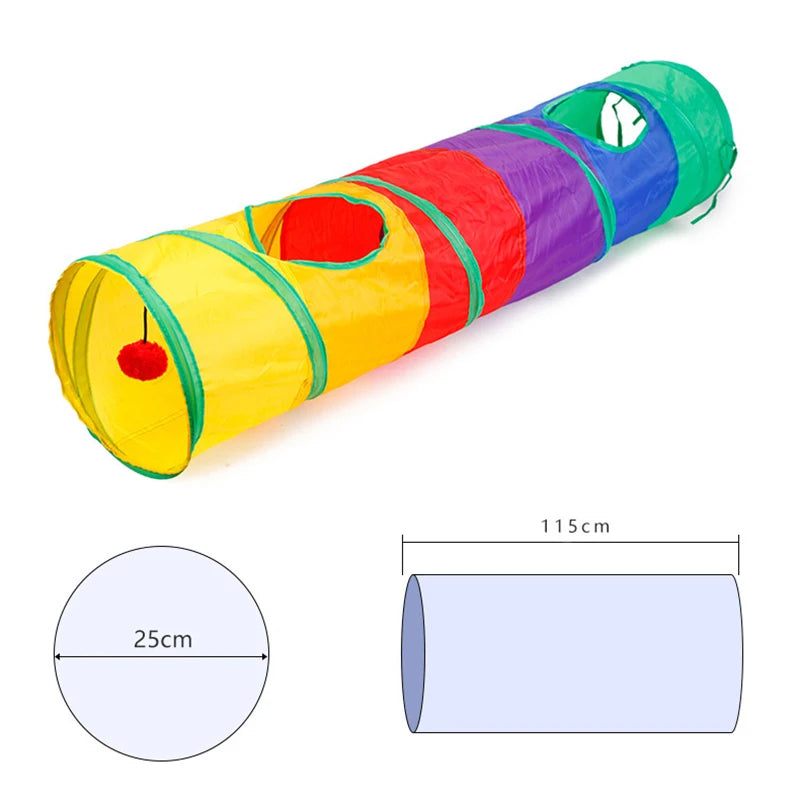 Collapsible Cat Tunnel with Crinkle Sounds