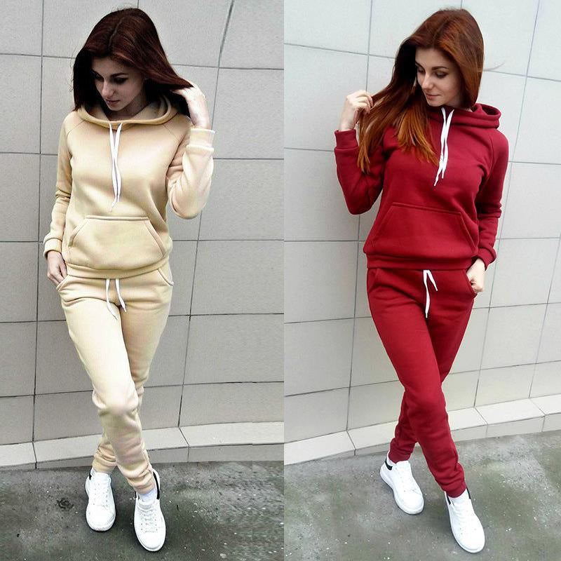 Casual Women's Jogging Hoodie and Trousers Set