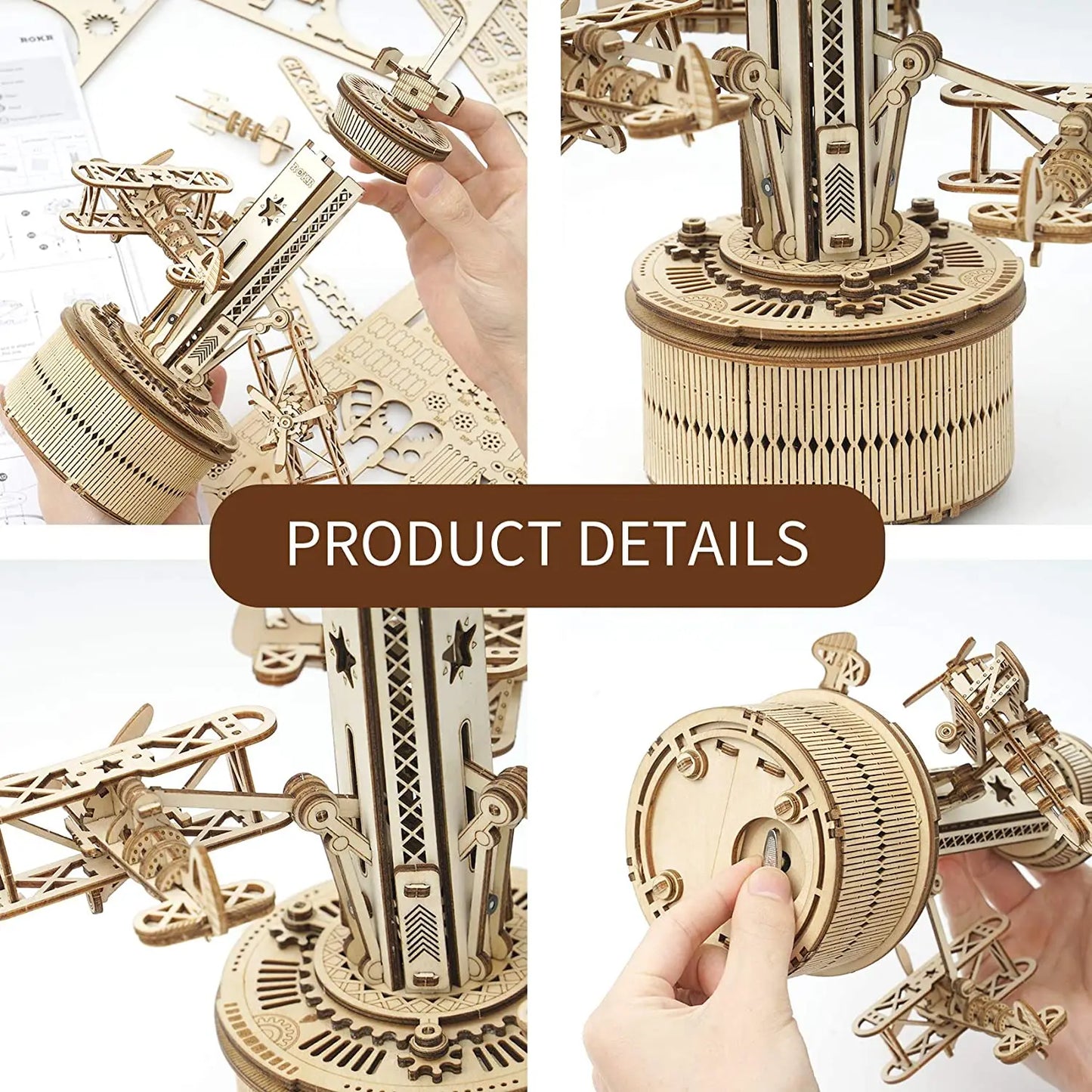 Robotime 3D Starry Night Music Box Kit