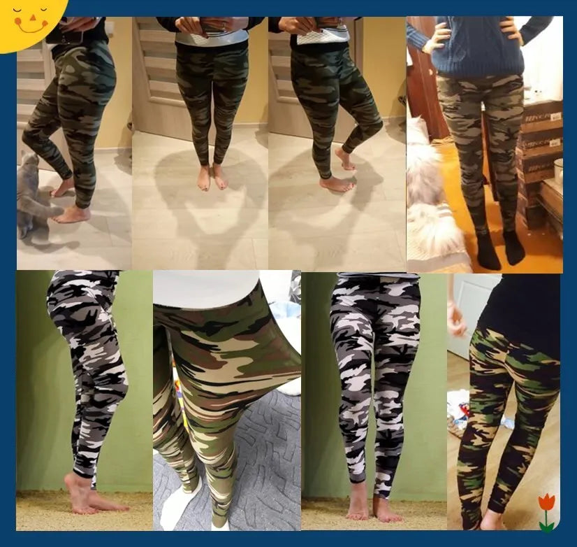 Stylish Camouflage Push-Up Fitness Leggings