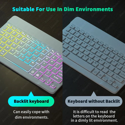 Bluetooth Rainbow Backlit Keyboard and Mouse