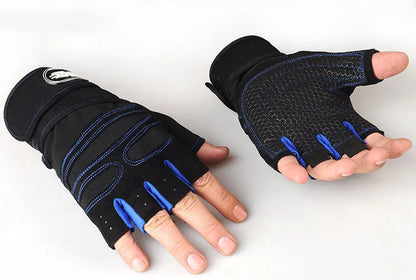 Breathable Shockproof Gym Gloves with Wrist Support