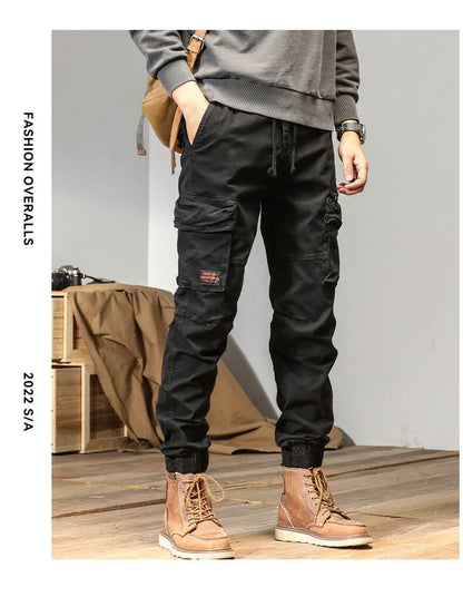 CAAYU Men's Multi-Pocket Tactical Joggers