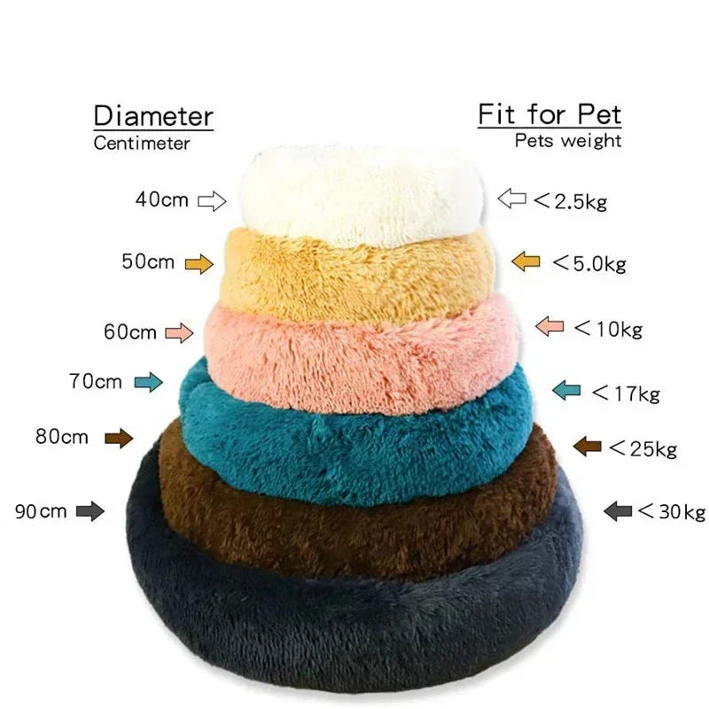 Plush Donut Cat Bed - Ultimate Comfort