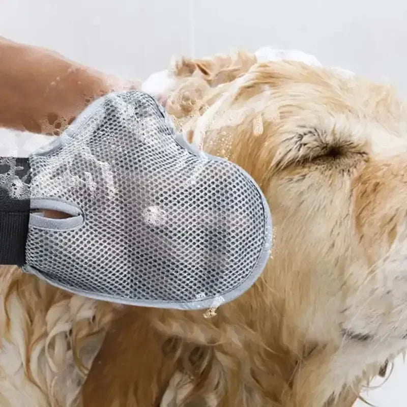 Pet Grooming Glove for Cats & Dogs