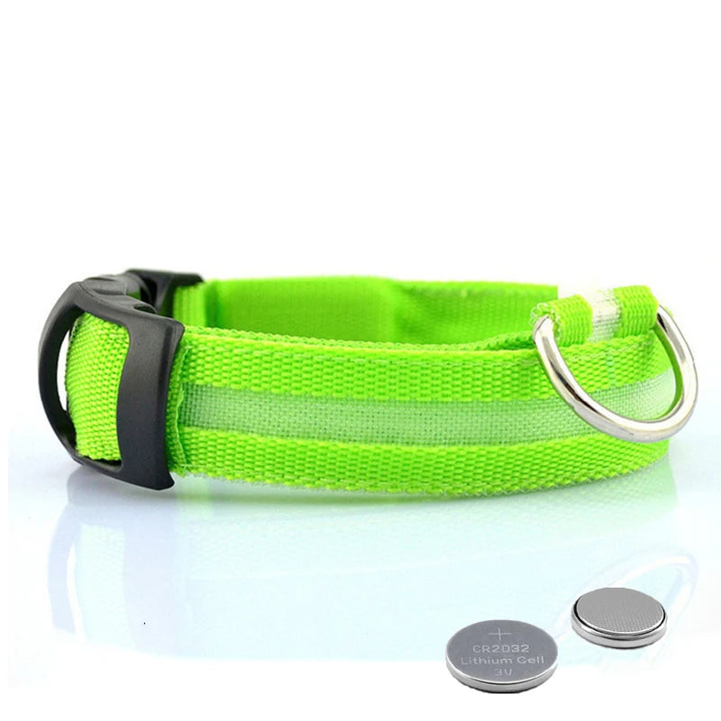 LED Dog Collar Light for Pets - USB Rechargeable