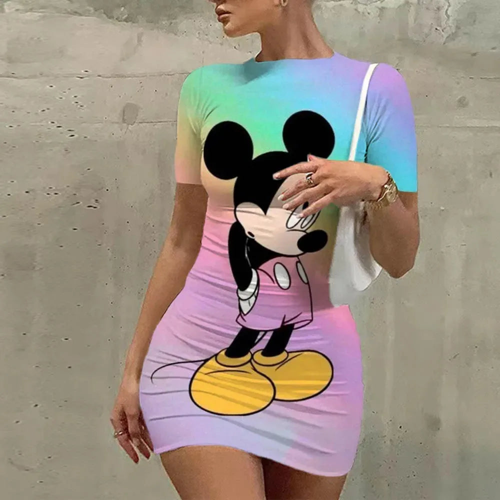 Minnie Mouse Cartoon Mini Dress