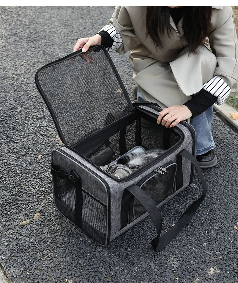 Foldable Pet Travel Carrier Backpack