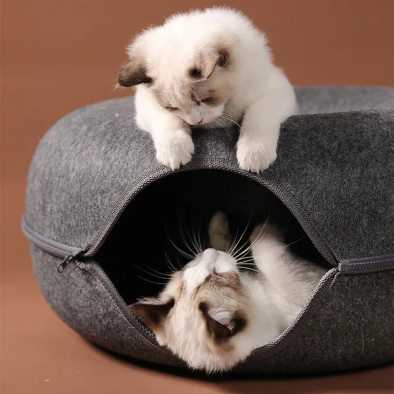 Dual-Use Cat Tunnel & Bed