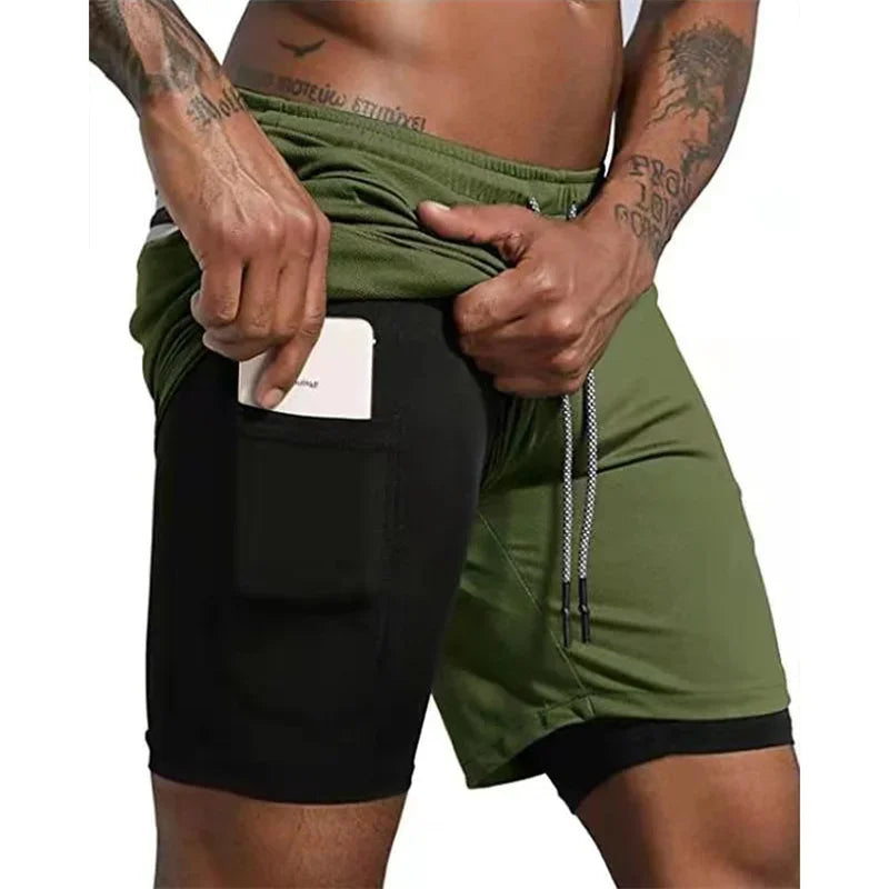 Men's 2-in-1 Quick Dry Shorts