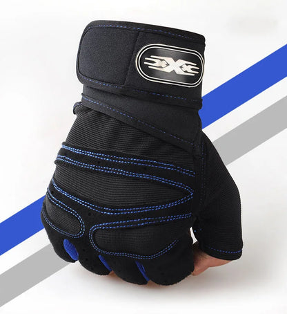 Breathable Shockproof Gym Gloves with Wrist Support