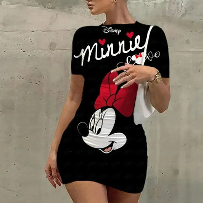 Minnie Mouse Cartoon Mini Dress