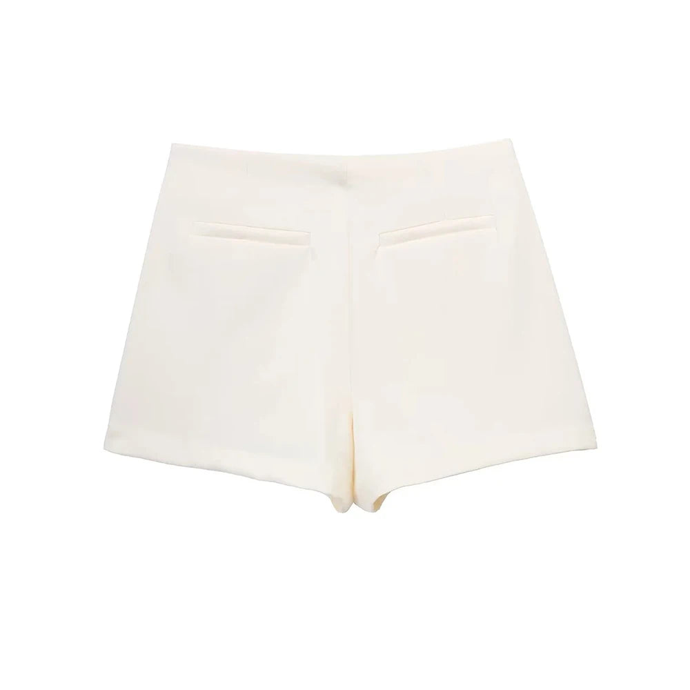 TRAF Vintage High-Waist Shorts Skirt