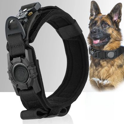 Tactical Dog Collar with AirTag Holder