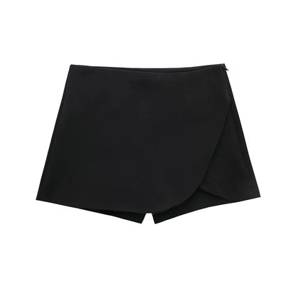 TRAF Vintage High-Waist Shorts Skirt