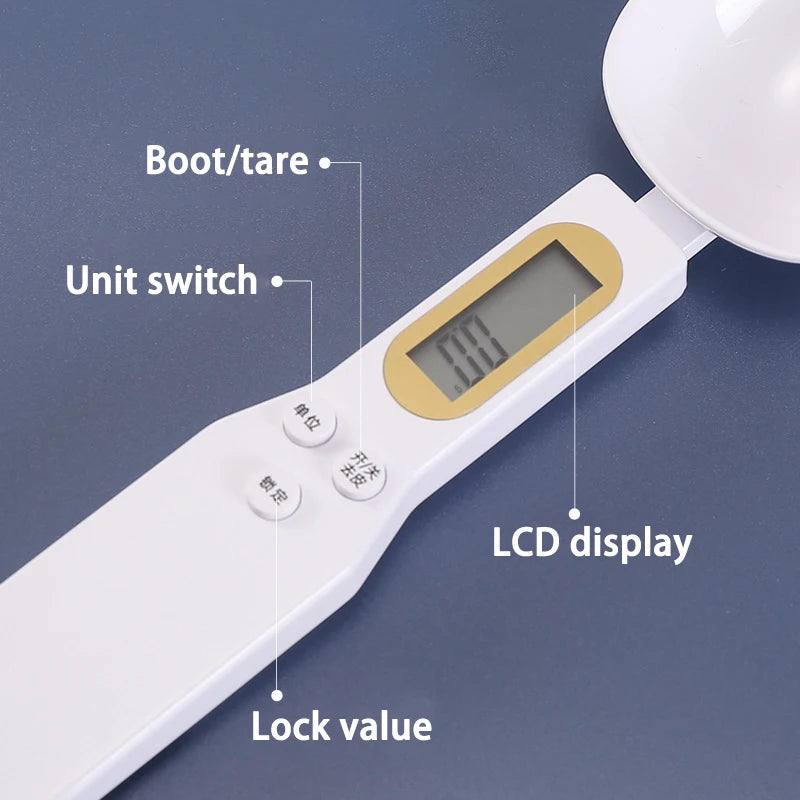 High-Precision LCD Digital Weighing Spoon