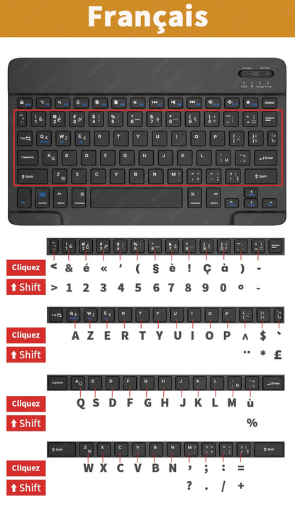 Bluetooth Rainbow Backlit Keyboard and Mouse