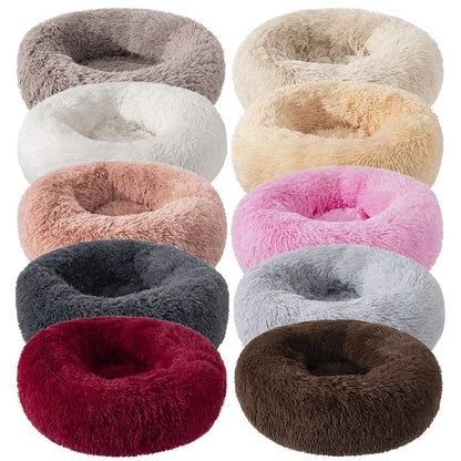 Plush Donut Cat Bed - Ultimate Comfort