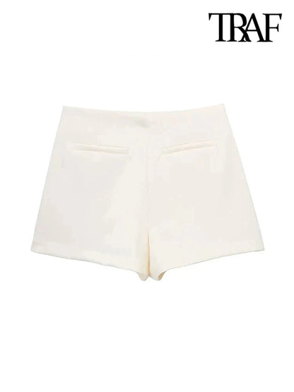 TRAF Vintage High-Waist Shorts Skirt