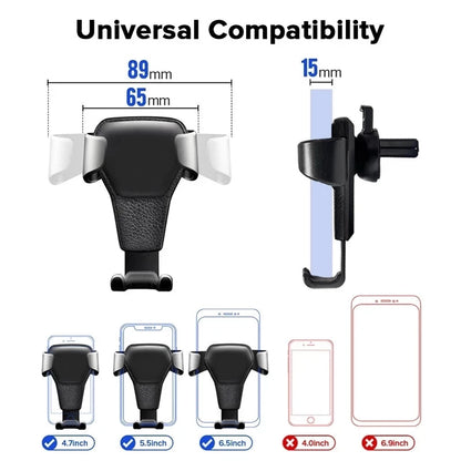 Universal Gravity Car Phone Holder Mount