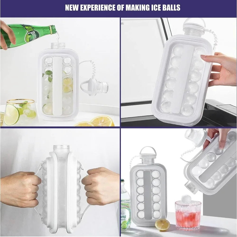 Portable Ice Maker Bottle and Tray