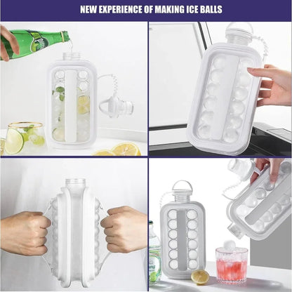 Portable Ice Maker Bottle and Tray