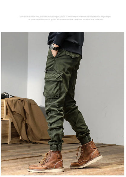 CAAYU Men's Multi-Pocket Tactical Joggers