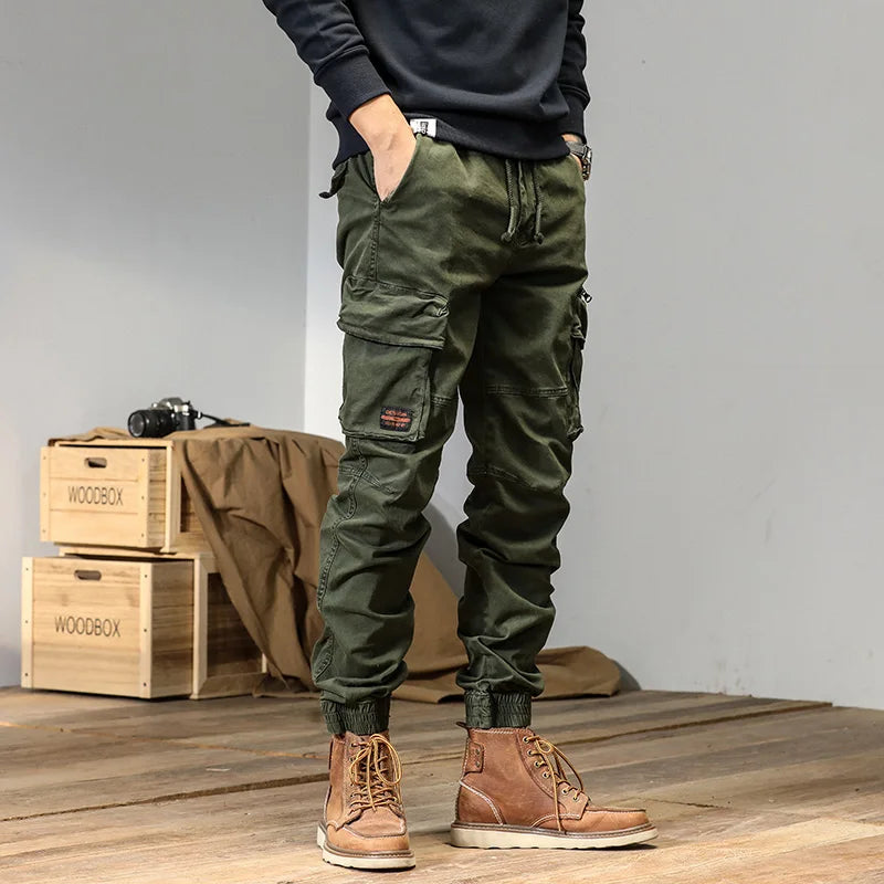 CAAYU Men's Multi-Pocket Tactical Joggers