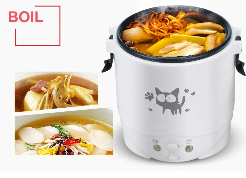 Portable Dual-Use Mini Rice Cooker 12V