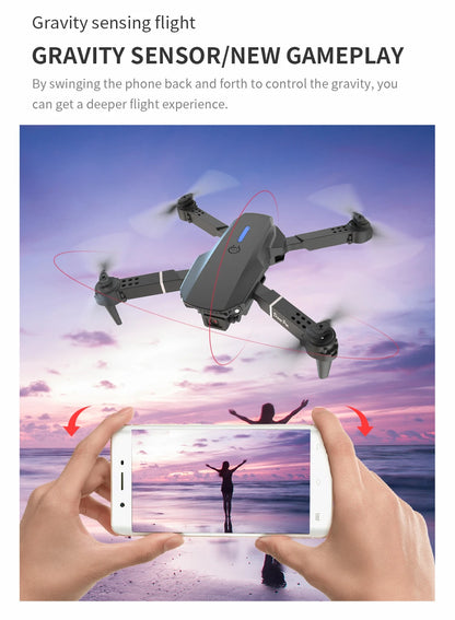 E88 Foldable 4K Drone with Dual Camera