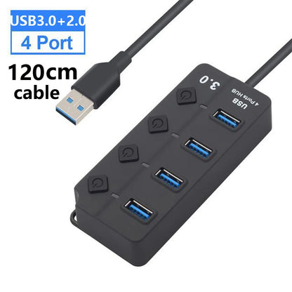 7-Port USB 3.0 Hub with Power Switch