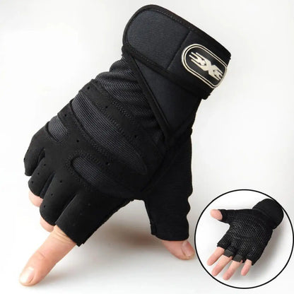 Breathable Shockproof Gym Gloves with Wrist Support