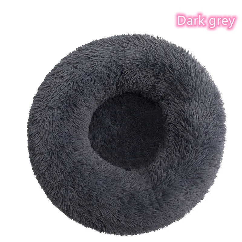 Plush Donut Cat Bed - Ultimate Comfort