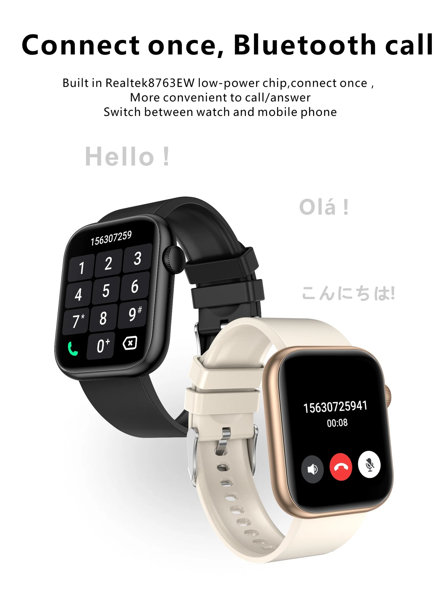 LIGE Smartwatch 2024 with Bluetooth