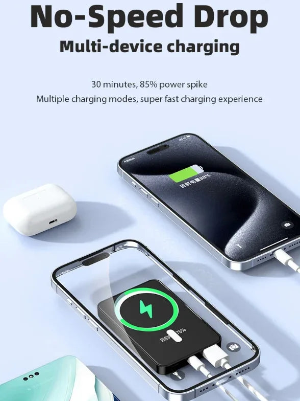 100000mAh Magnetic Qi Wireless Power Bank