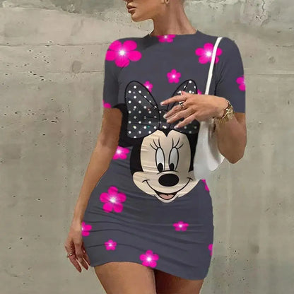 Minnie Mouse Cartoon Mini Dress