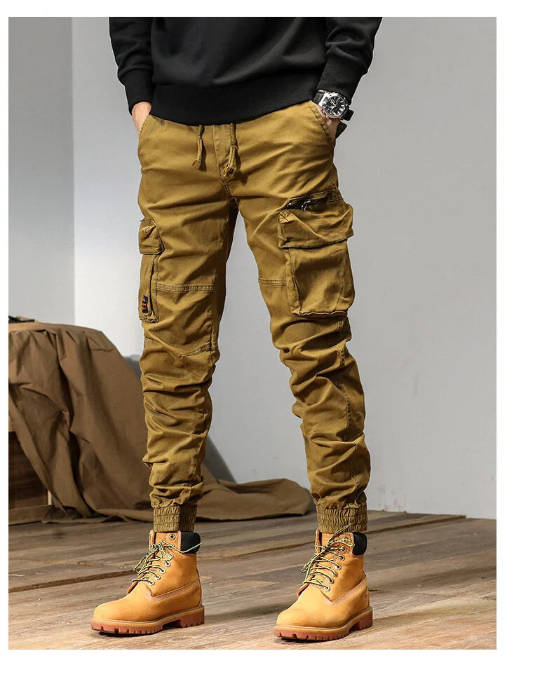 CAAYU Men's Multi-Pocket Tactical Joggers