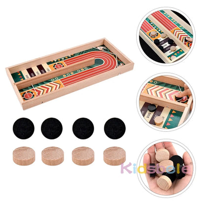 Fast Sling Puck Wooden Board Game