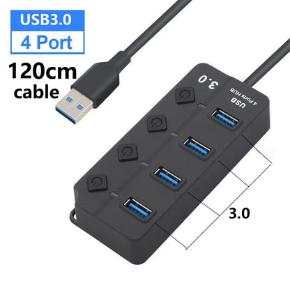 7-Port USB 3.0 Hub with Power Switch