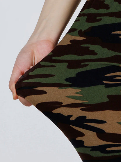 Stylish Camouflage Push-Up Fitness Leggings