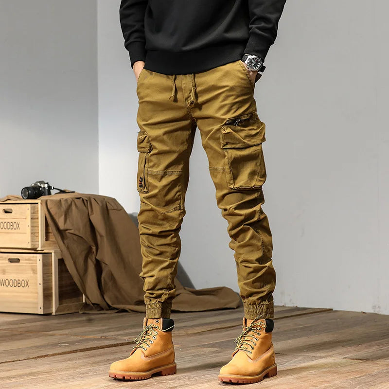 CAAYU Men's Multi-Pocket Tactical Joggers