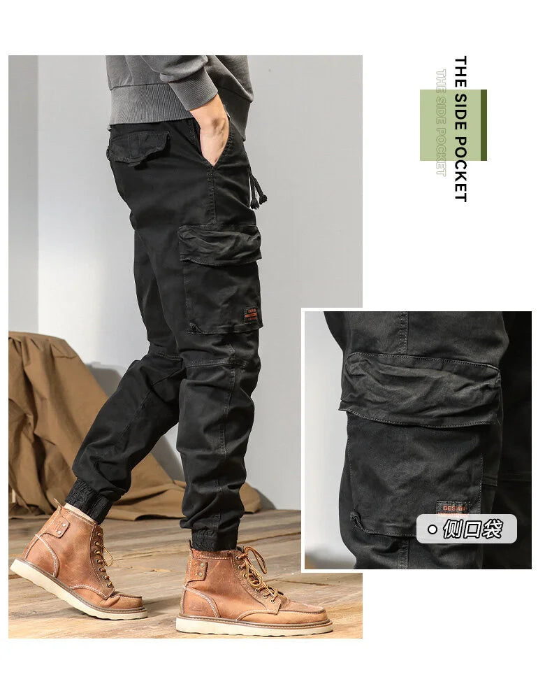 CAAYU Men's Multi-Pocket Tactical Joggers