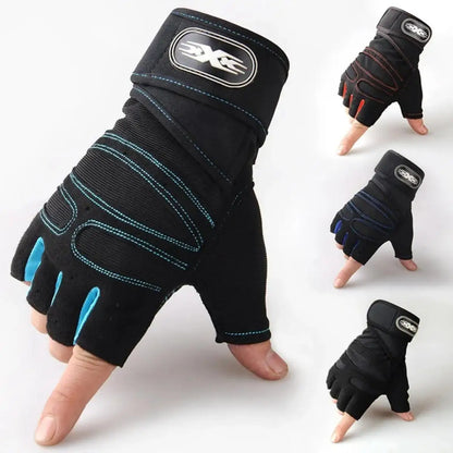 Breathable Shockproof Gym Gloves with Wrist Support